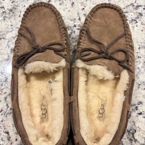 UGG Women's Dakota moccasin slippers in chestnut brown